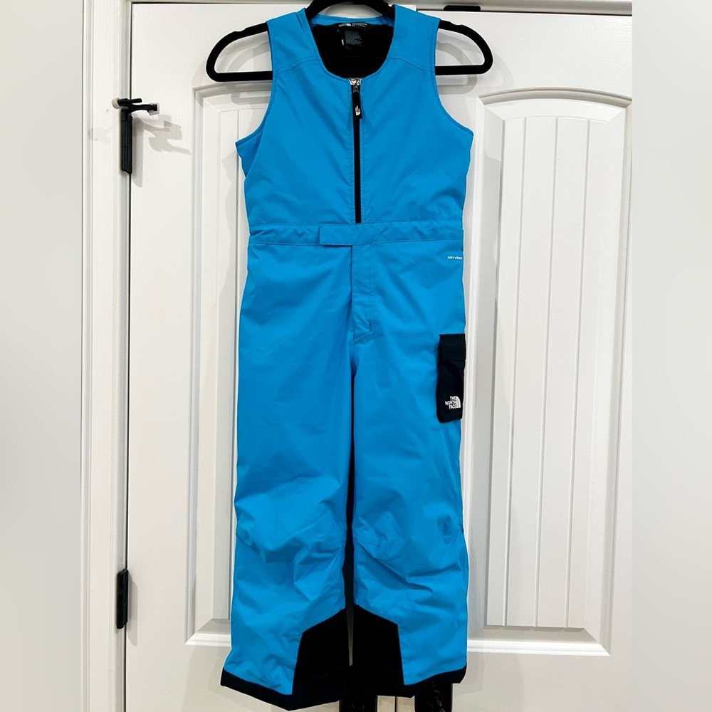 Worn Once! The North Face Insulated Bib Snow Overalls! Size 6! Excellent.